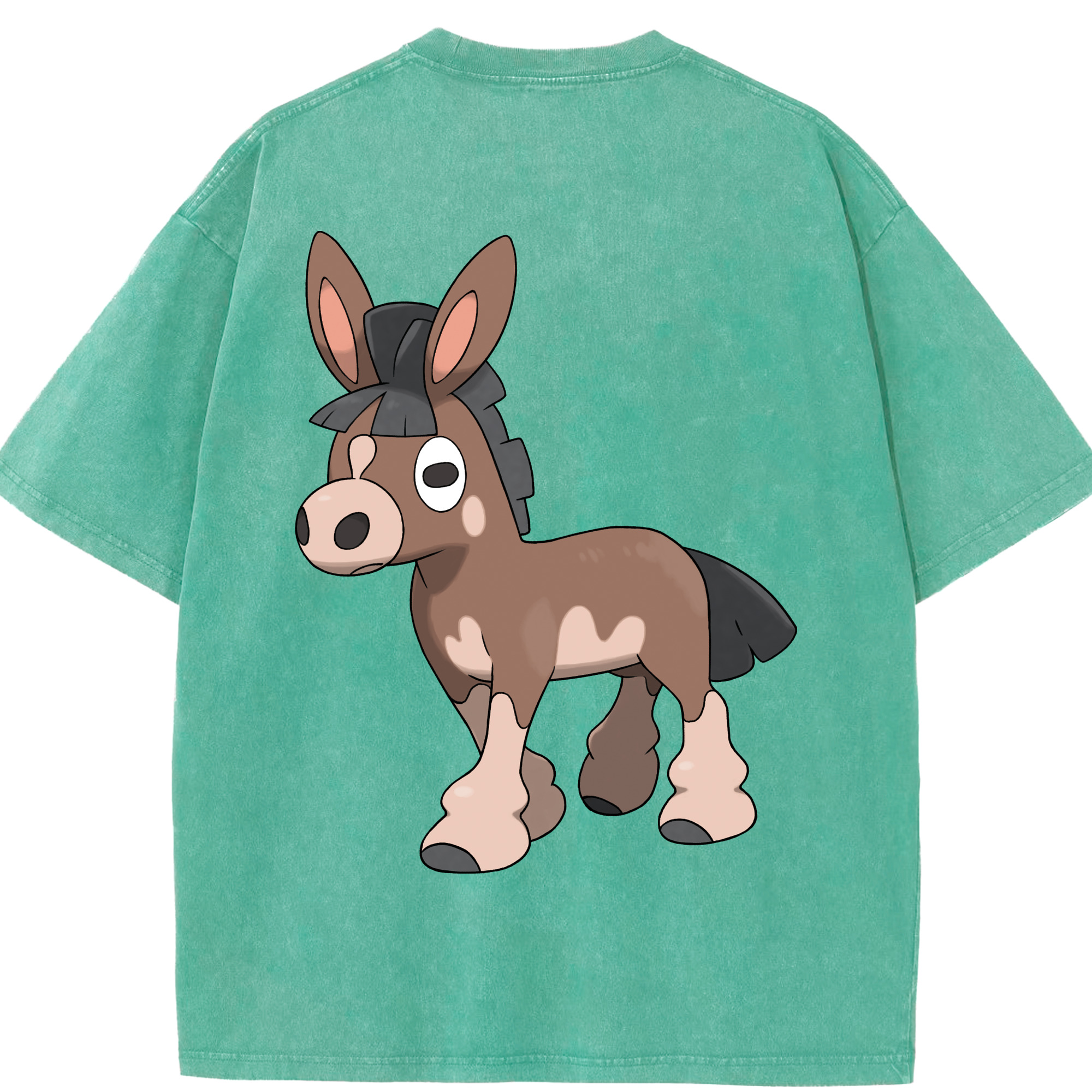 （画像用） ポケットモンスター Pokémon 綿100% ヴィンテージ風 半袖Tシャツ（背面プリント）